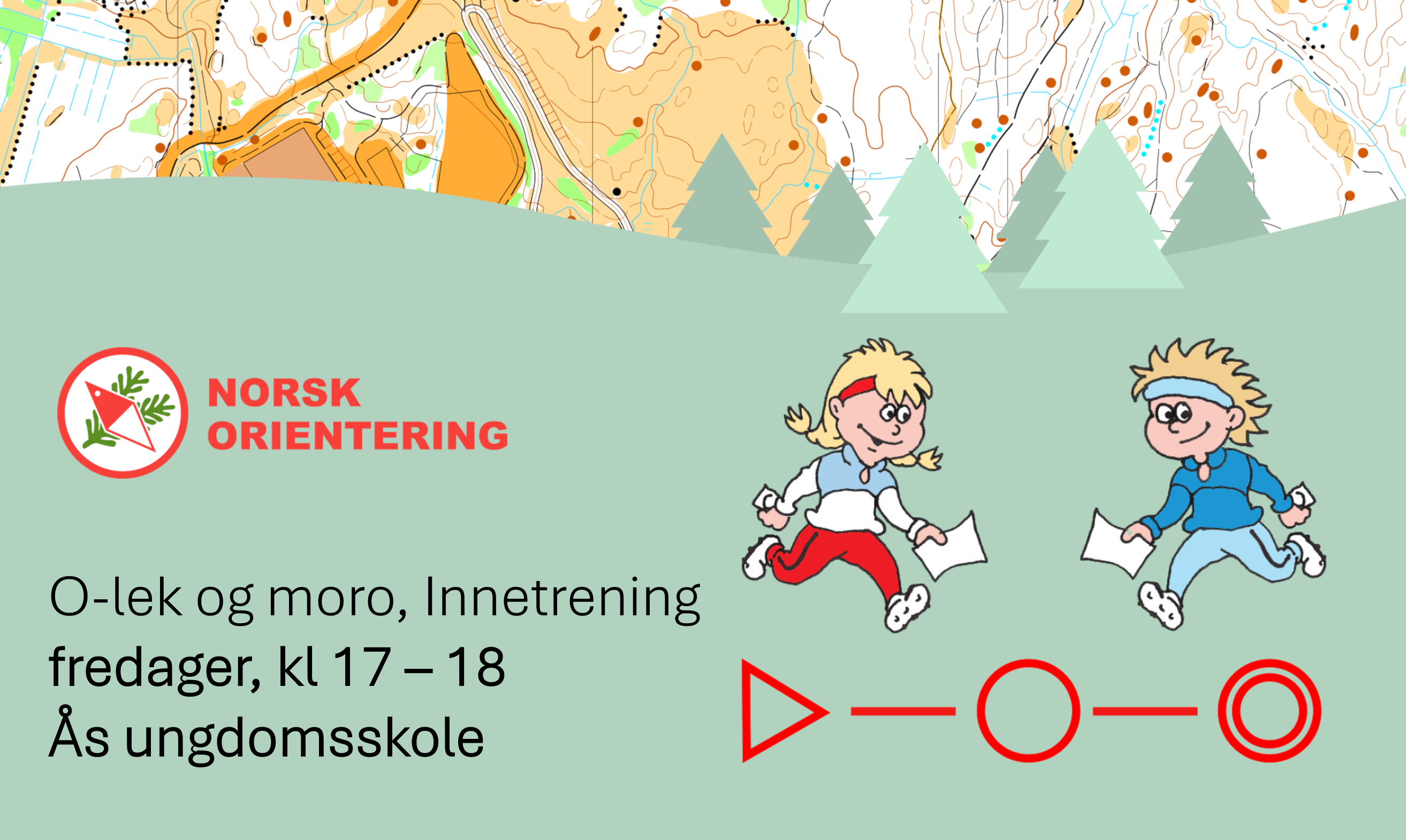 illustrasjon at orienteirng er gøy