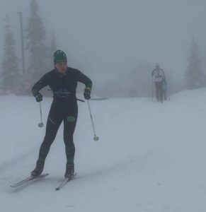 Jostein i fint driv i tåka